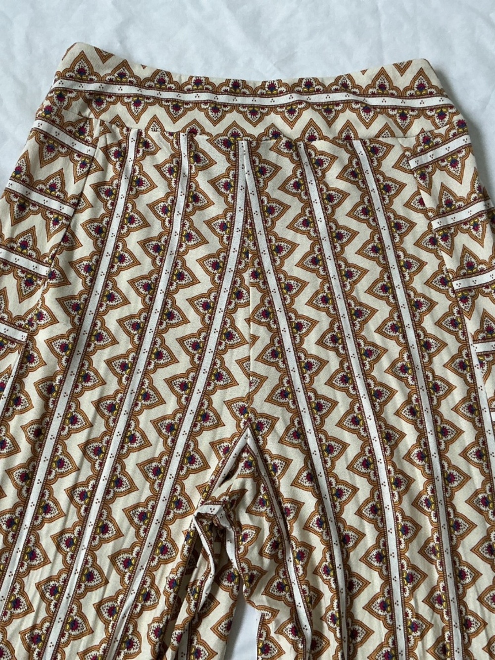 Farm Rio Anthropologie sz S Striped Wide Leg Boho Pant - Picture 10 of 10